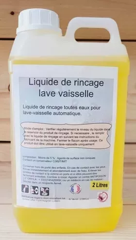 Liquide de rinçage lave vaisselle 2L