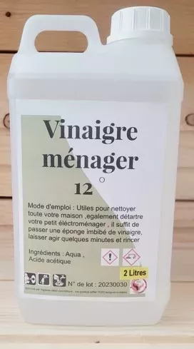 Vinaigre ménager 12° - 2L